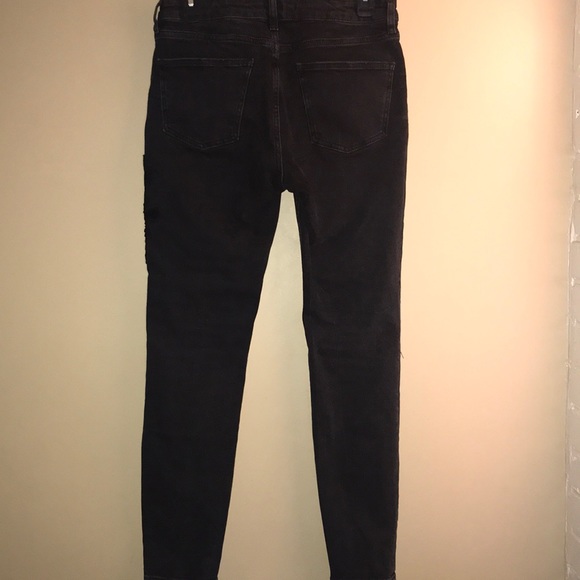 Zara Black Embellished High Waist Jeans - Picture 7 of 8